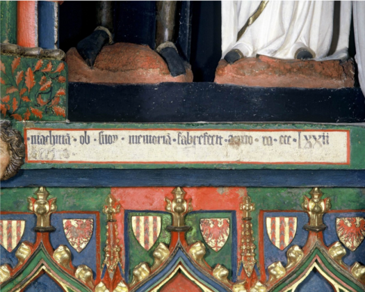 Dédicace du monument de Louis à la mémoire des siens "ob suorum memoriam"