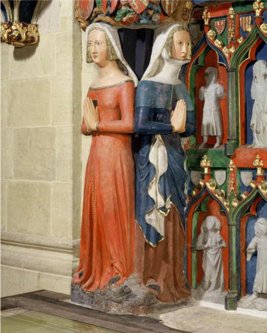 De gauche à droite: Isabelle et Varenne, filles du Comte Louis